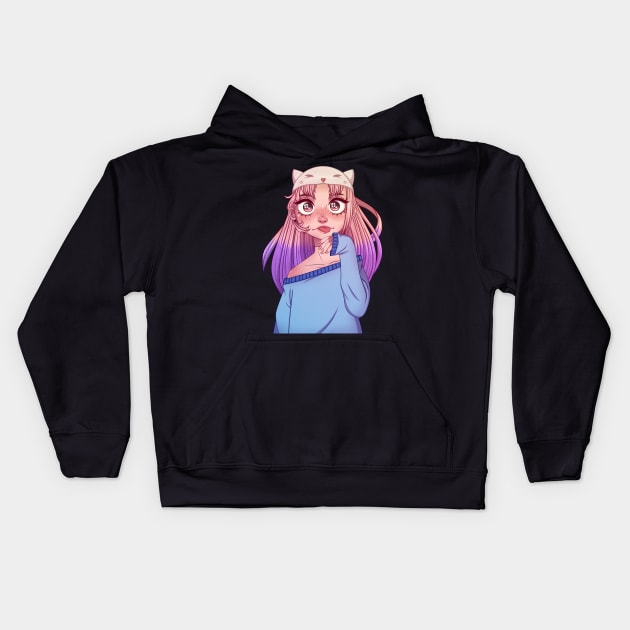 Silly Girl Kids Hoodie by PeppermintKamz